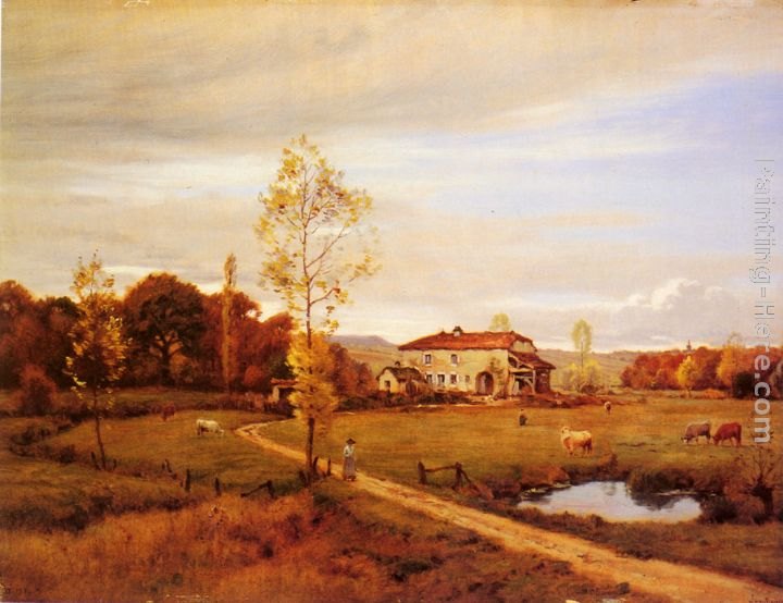 Jean Ferdinand Monchablon Le Petit Moulin, pres Jonvelle, Hte. Saone